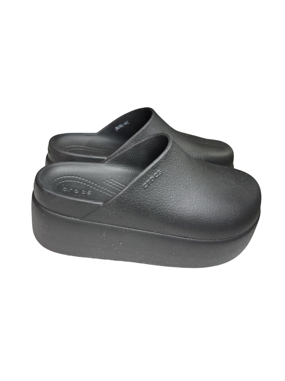 CROCS Women's Black Platform Clogs